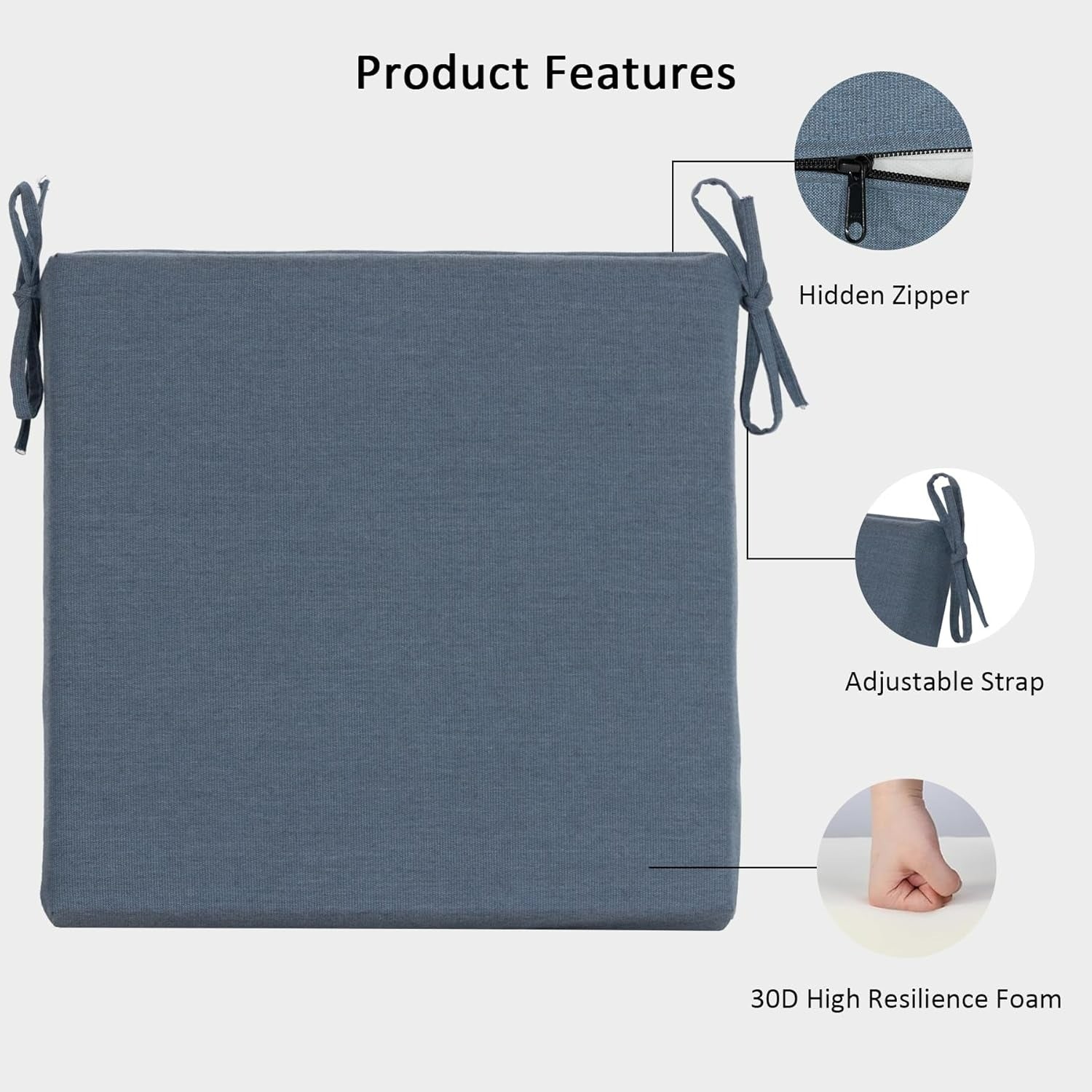 Sunbrella® Patio Dining Cushion (Set of 4) - 20" x 20"