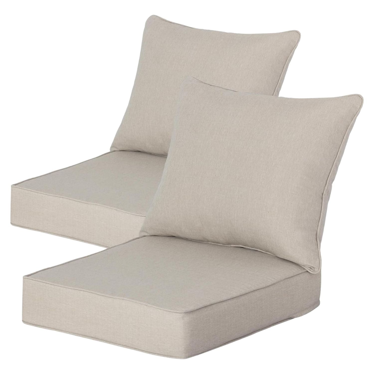 GoodGoods Deep Seat Cushion 24x24.5 in 2 Packs